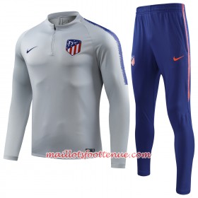 Atlético Madrid Ensemble Sweat d'entrainement Gris Blanc 2018/2019